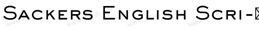Sackers English Scri字体转换
